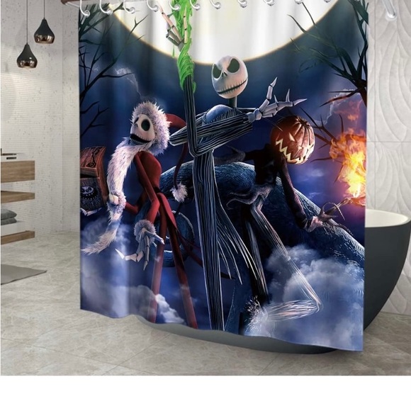 Nightmare before Christmas shower curtain - Picture 1 of 4